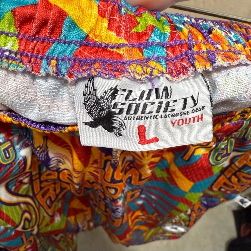 Flow Society Youth Large Lacrosse shorts “The Flow is Right” - Picture 8 of 8